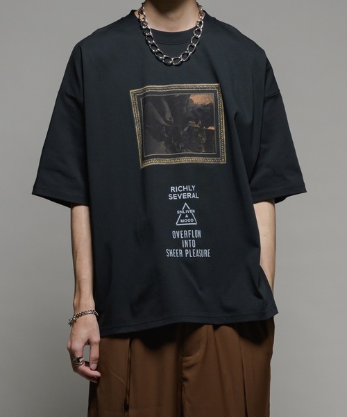 キャスパー ジョン casper john tシャツ 黒 casper john フラッシュグラフィックビッグT ゆう様専用 キャスパー