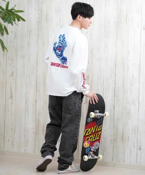 SANTA CRUZ（サンタクルーズ）の「【ムラサキスポーツ限定】SANTACRUZ/サンタクルーズ ロンT バックプリント/発砲プリント ユニセックス 502243405（Tシャツ/カットソー・メンズ・シルバーグレー/ブラック/ホワイト・XL/L/M）」の20枚目の写真