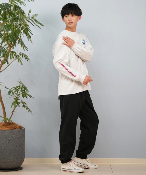 SANTA CRUZ（サンタクルーズ）の「【ムラサキスポーツ限定】SANTACRUZ/サンタクルーズ ロンT バックプリント/発砲プリント ユニセックス 502243405（Tシャツ/カットソー・メンズ・シルバーグレー/ブラック/ホワイト・XL/L/M）」の9枚目の写真