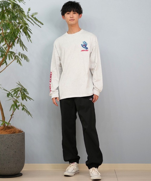 SANTA CRUZ（サンタクルーズ）の「【ムラサキスポーツ限定】SANTACRUZ/サンタクルーズ ロンT バックプリント/発砲プリント ユニセックス 502243405（Tシャツ/カットソー・メンズ・シルバーグレー/ブラック/ホワイト・XL/L/M）」の11枚目の写真