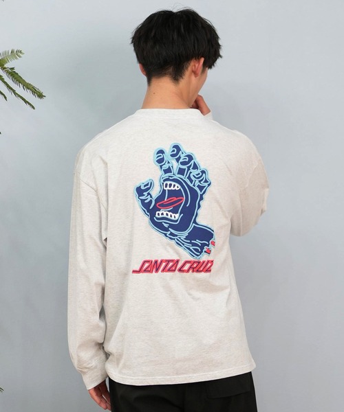 SANTA CRUZ（サンタクルーズ）の「【ムラサキスポーツ限定】SANTACRUZ/サンタクルーズ ロンT バックプリント/発砲プリント ユニセックス 502243405（Tシャツ/カットソー・メンズ・シルバーグレー/ブラック/ホワイト・XL/L/M）」の12枚目の写真
