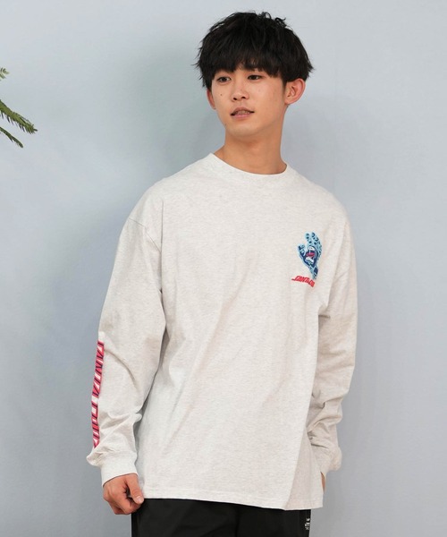 SANTA CRUZ（サンタクルーズ）の「【ムラサキスポーツ限定】SANTACRUZ/サンタクルーズ ロンT バックプリント/発砲プリント ユニセックス 502243405（Tシャツ/カットソー・メンズ・シルバーグレー/ブラック/ホワイト・XL/L/M）」の13枚目の写真