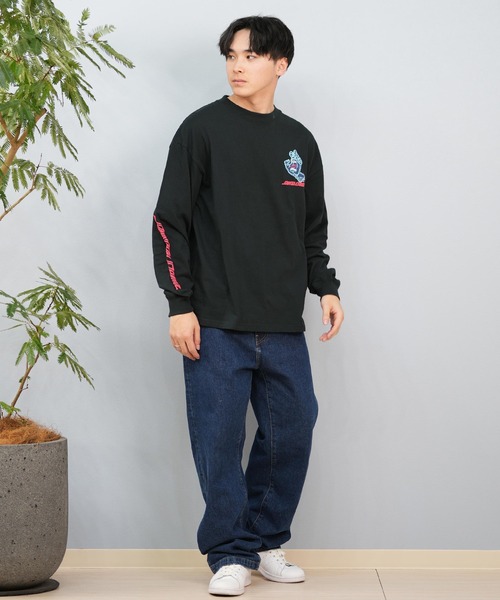 SANTA CRUZ（サンタクルーズ）の「【ムラサキスポーツ限定】SANTACRUZ/サンタクルーズ ロンT バックプリント/発砲プリント ユニセックス 502243405（Tシャツ/カットソー・メンズ・シルバーグレー/ブラック/ホワイト・XL/L/M）」の17枚目の写真