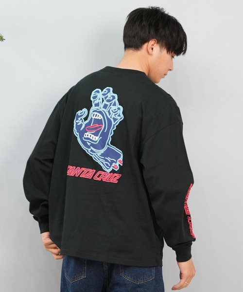 SANTA CRUZ（サンタクルーズ）の「【ムラサキスポーツ限定】SANTACRUZ/サンタクルーズ ロンT バックプリント/発砲プリント ユニセックス 502243405（Tシャツ/カットソー・メンズ・シルバーグレー/ブラック/ホワイト・XL/L/M）」の18枚目の写真