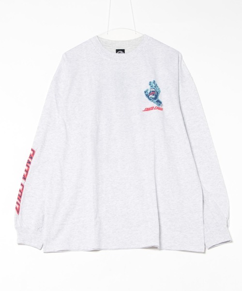 SANTA CRUZ（サンタクルーズ）の「【ムラサキスポーツ限定】SANTACRUZ/サンタクルーズ ロンT バックプリント/発砲プリント ユニセックス 502243405（Tシャツ/カットソー・メンズ・シルバーグレー/ブラック/ホワイト・XL/L/M）」の6枚目の写真