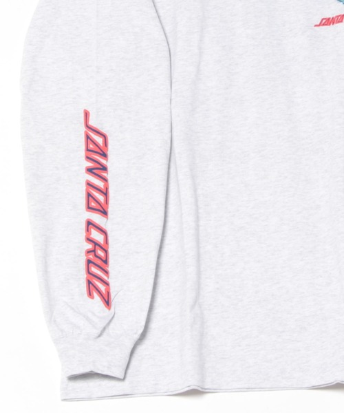 SANTA CRUZ（サンタクルーズ）の「【ムラサキスポーツ限定】SANTACRUZ/サンタクルーズ ロンT バックプリント/発砲プリント ユニセックス 502243405（Tシャツ/カットソー・メンズ・シルバーグレー/ブラック/ホワイト・XL/L/M）」の4枚目の写真
