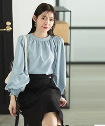 CELEN（セレン）の「【洗える/UV加工/花粉防止】ベーシックストレッチミディスカート 単品（スーツスカート）」