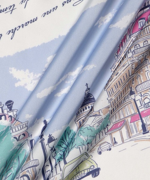 ROPE' PICNIC(ロペピクニック)の「Souvenirs de voyage スカーフ(バンダナ/スカーフ・レディース・ネイビー/ピンク・FREE)」の10枚目の写真