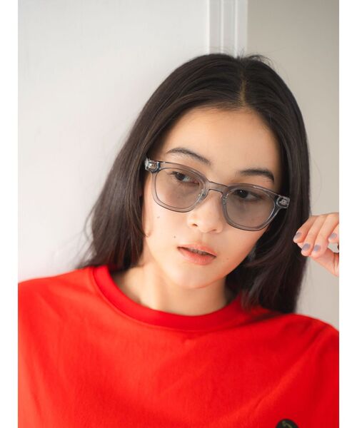 Ungrid（アングリッド）の「クリアフレームサングラス（サングラス・レディース・グレー/ブラウン・FREE）」の12枚目の写真