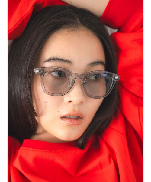 Ungrid（アングリッド）の「クリアフレームサングラス（サングラス・レディース・グレー/ブラウン・FREE）」の11枚目の写真