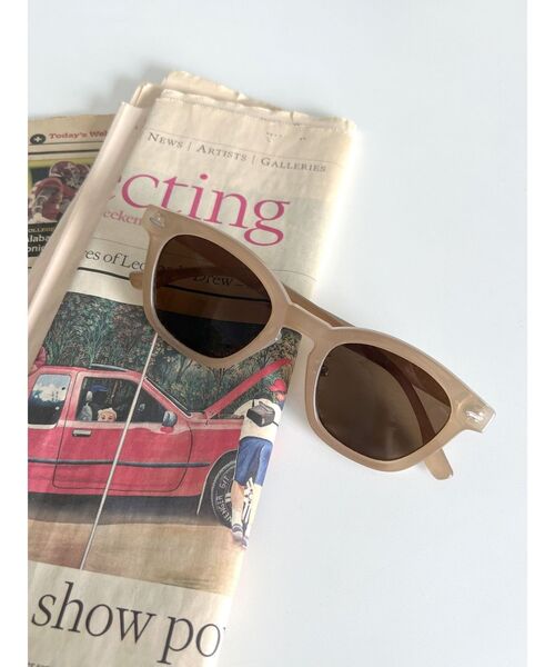 Ungrid（アングリッド）の「クリアフレームサングラス（サングラス・レディース・グレー/ブラウン・FREE）」の2枚目の写真