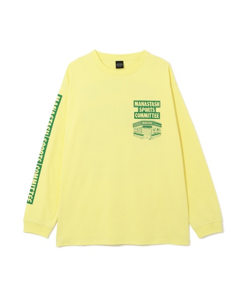 MANASTASH(マナスタッシュ)の「MANASTASH/マナスタッシュ CiTee L/S TEE SSD/SPORTS STORE DAY/シティ ロンT スポーツストア デイ(Tシャツ/カットソー・メンズ・ホワイト/イエロー/ブラック・L/XL/S/M)」の7枚目の写真