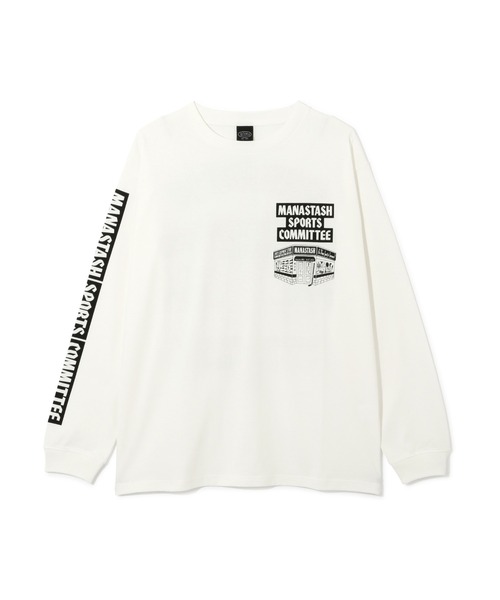 MANASTASH(マナスタッシュ)の「MANASTASH/マナスタッシュ CiTee L/S TEE SSD/SPORTS STORE DAY/シティ ロンT スポーツストア デイ(Tシャツ/カットソー・メンズ・ホワイト/イエロー/ブラック・L/XL/S/M)」の5枚目の写真