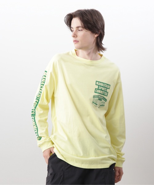 MANASTASH(マナスタッシュ)の「MANASTASH/マナスタッシュ CiTee L/S TEE SSD/SPORTS STORE DAY/シティ ロンT スポーツストア デイ(Tシャツ/カットソー・メンズ・ホワイト/イエロー/ブラック・L/XL/S/M)」の11枚目の写真