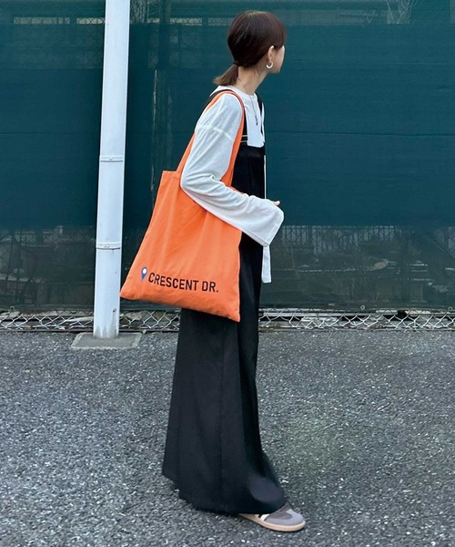 CORNERS by KR（コーナーズバイケーアール）の「【CORNERS by KR】ワイドサロペット（サロペット/オーバーオール・レディース・モカ/ブラック/グレー・M）」の15枚目の写真