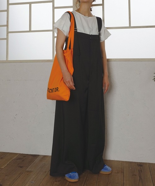 CORNERS by KR(コーナーズバイケーアール)の「【CORNERS by KR】ワイドサロペット(サロペット/オーバーオール・レディース・モカ/ブラック/グレー・M)」の22枚目の写真