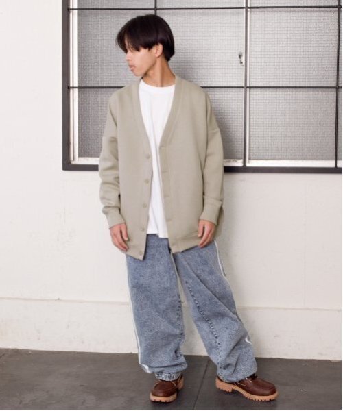 GLAZOS（グラソス）の「【大人向けサイズあり】ダンボール・カーディガン（カーディガン/ボレロ・キッズ・ブラック/ベージュ・S/LL/L/M）」の3枚目の写真