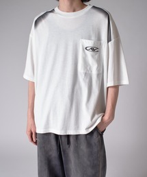 【Neucon/ニューコン】スプレーデザイン刺繍ロゴBIGTシャツ