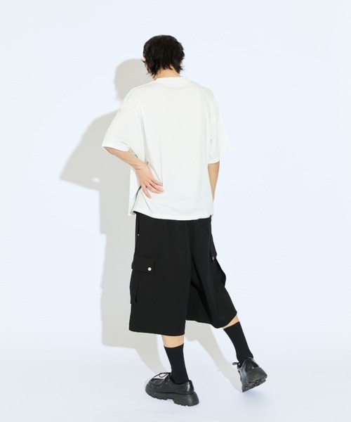 Lui's（ルイス）の「【Neucon/ニューコン】スプレーデザイン刺繍ロゴBIGTシャツ（Tシャツ/カットソー・メンズ・ブラック/グレー/ホワイト・FREE）」の8枚目の写真