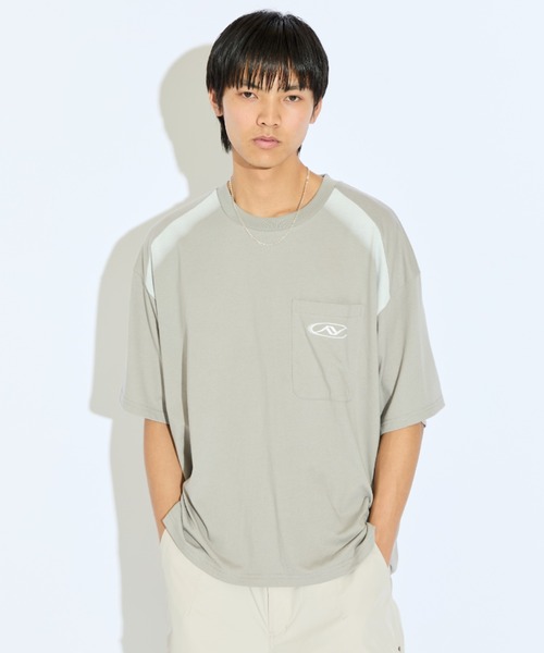 Lui's（ルイス）の「【Neucon/ニューコン】スプレーデザイン刺繍ロゴBIGTシャツ（Tシャツ/カットソー・メンズ・ブラック/グレー/ホワイト・FREE）」の16枚目の写真