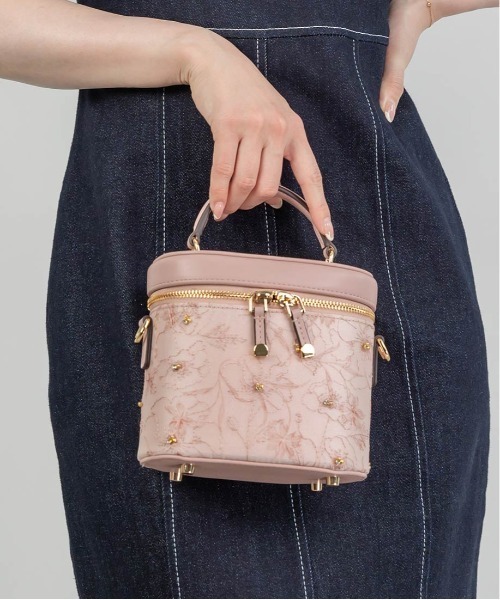 ZOZOTOWN限定 GYDAバニティーショルダーバッグ 2WAY フラワー刺繍バニティバッグ（ショルダーバッグ）｜RANDA