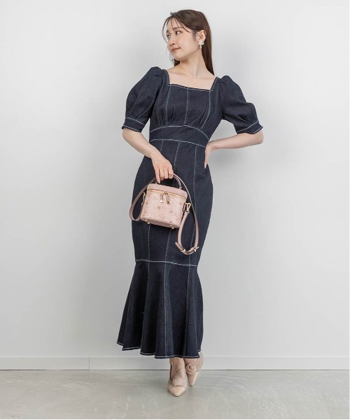【MC2 SAINT BARTH】ホワイトフラワー バニティバッグ RANDA ショルダーバッグ バッグ フラワー刺繍2WAYバニティー