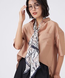 TRANS WORK（トランスワーク）の「花柄シルクメッシュストール（ストール/ショール）」