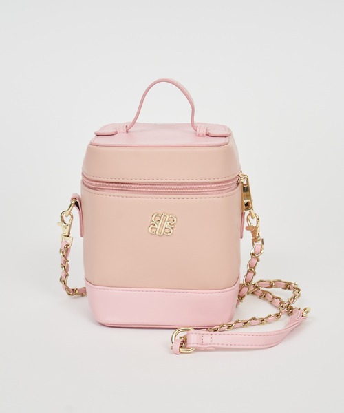 ROYAL PARTY(ロイヤルパーティー)の「スクエアヴァニティBAG(ショルダーバッグ・レディース・オフホワイト/ピンク/ブラック・FREE)」の5枚目の写真