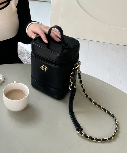 ROYAL PARTY(ロイヤルパーティー)の「スクエアヴァニティBAG(ショルダーバッグ・レディース・オフホワイト/ピンク/ブラック・FREE)」の14枚目の写真