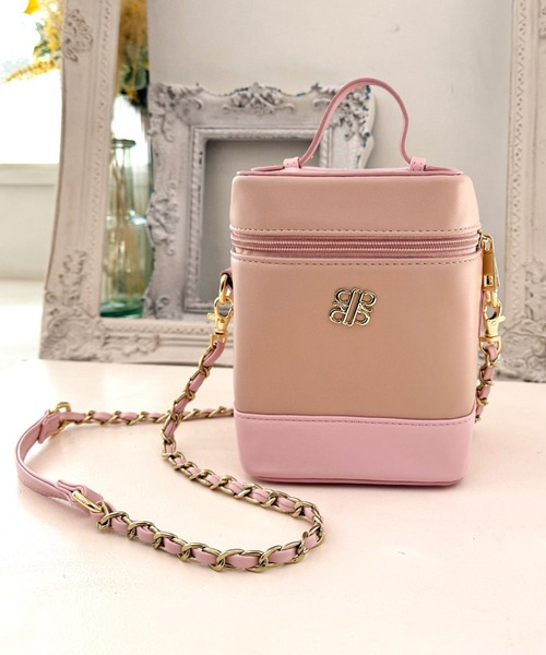 ROYAL PARTY(ロイヤルパーティー)の「スクエアヴァニティBAG(ショルダーバッグ・レディース・オフホワイト/ピンク/ブラック・FREE)」の17枚目の写真