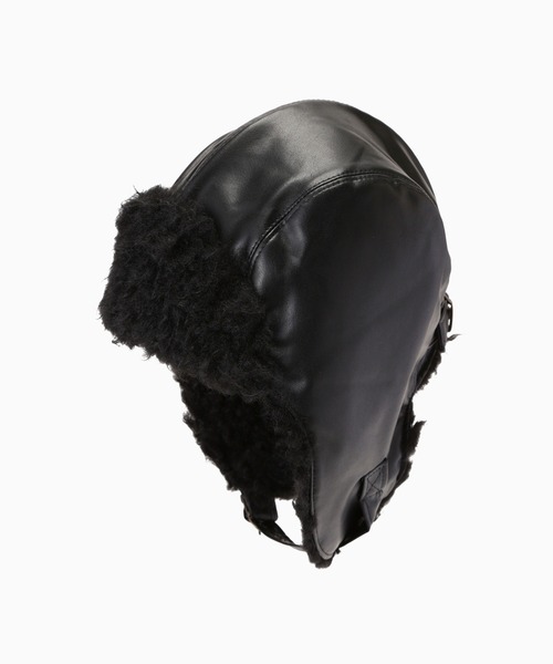 GRILLO（グリーロ）の「(grillo)フライトキャップ（キャップ・レディース・ブラック・ONE SIZE）」の2枚目の写真