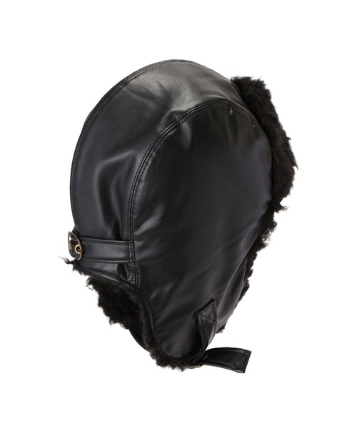 GRILLO（グリーロ）の「(grillo)フライトキャップ（キャップ・レディース・ブラック・ONE SIZE）」の4枚目の写真