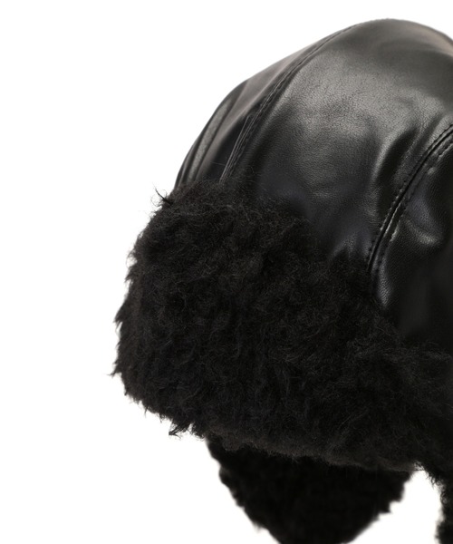 GRILLO（グリーロ）の「(grillo)フライトキャップ（キャップ・レディース・ブラック・ONE SIZE）」の5枚目の写真