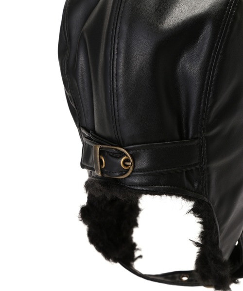 GRILLO（グリーロ）の「(grillo)フライトキャップ（キャップ・レディース・ブラック・ONE SIZE）」の6枚目の写真