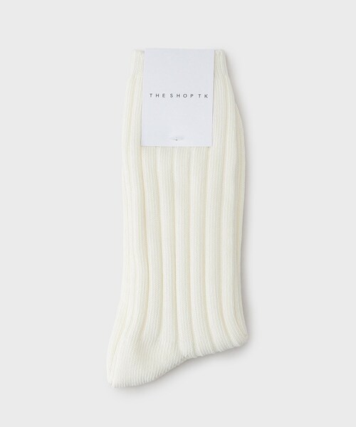 THE SHOP TK (ザ ショップ ティーケー )の「◆リブSOX(ソックス/靴下・メンズ・イエロー/ブラック/オフホワイト/ネイビー/グリーン系・00)」の1枚目の写真