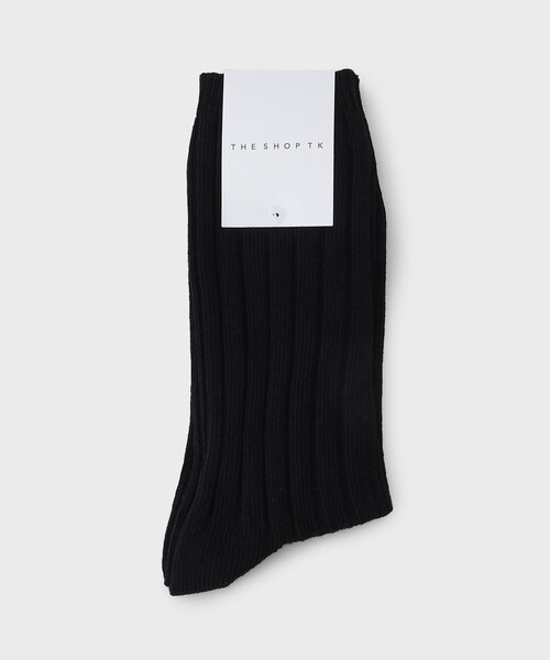 THE SHOP TK (ザ ショップ ティーケー )の「◆リブSOX(ソックス/靴下・メンズ・イエロー/ブラック/オフホワイト/ネイビー/グリーン系・00)」の2枚目の写真