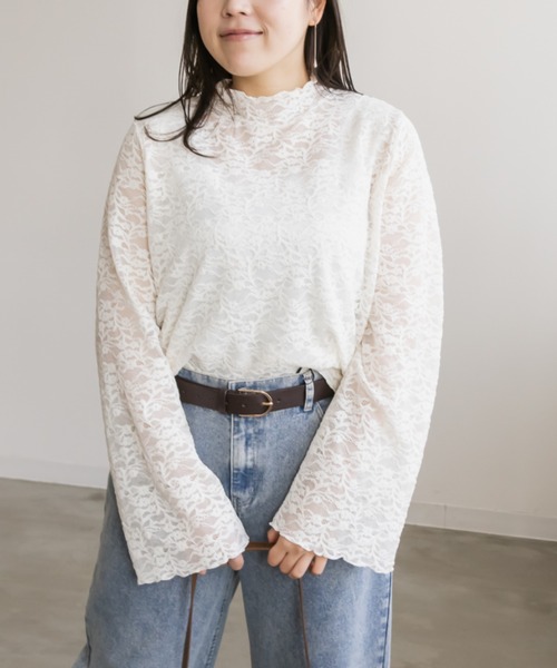 CLETTE(クレット)の「スクエアネックレースタンクトップ(タンクトップ・レディース・オフホワイト/ブラック・3L/LL/5L/4L)」の14枚目の写真