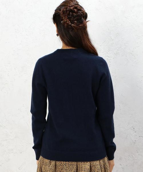 green label relaxing（グリーンレーベルリラクシング）の「CB CASH C/N 12G ニット（ニット/セーター・レディース・オフホワイト/ライトグレー/ライトブルー/ネイビー・フリー）」の10枚目の写真