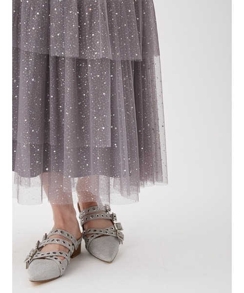 FURFUR（ファーファー）の「【限定サイズ】ハーフスリーブラメチュールドレス（ドレス・レディース・ライトブルー/グレー/アイボリー・FREE/00）」の10枚目の写真