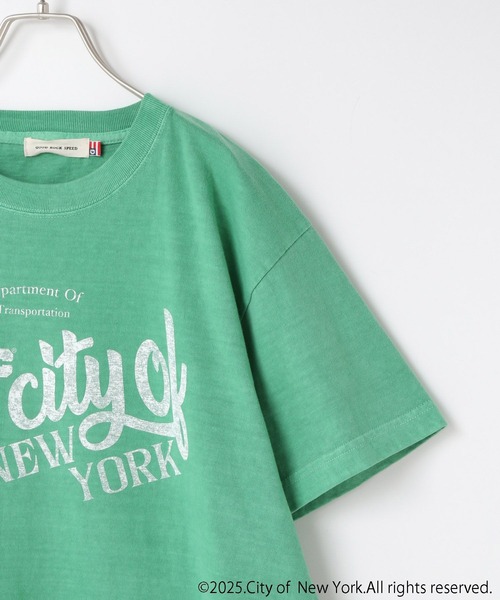 yuw（ユウ）の「ＮＹＣ　ｒｏｇｏ　ｔｅｅ　 251914（Tシャツ/カットソー・レディース・ホワイト/グリーン・FREE）」の5枚目の写真