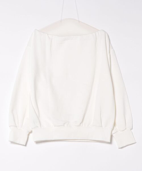 esutoreja(エストレジャ)の「オフショルリブスリーブトップス(Tシャツ/カットソー・レディース・ブラック/ホワイト/チャコール・FREE)」の17枚目の写真