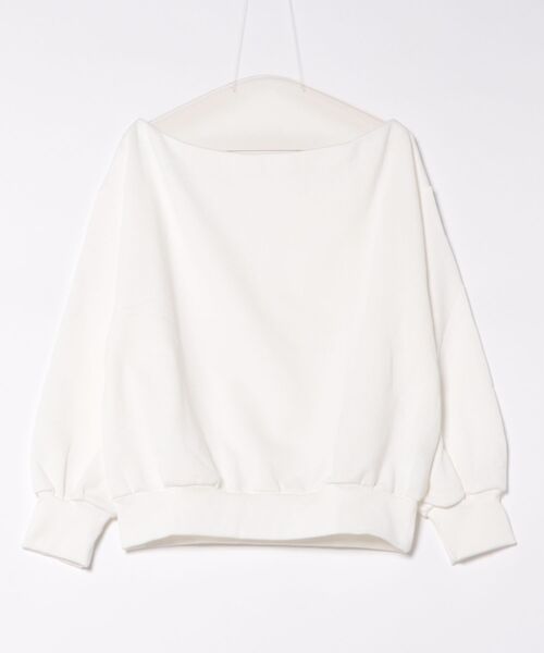 esutoreja(エストレジャ)の「オフショルリブスリーブトップス(Tシャツ/カットソー・レディース・ブラック/ホワイト/チャコール・FREE)」の18枚目の写真
