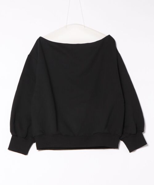 esutoreja(エストレジャ)の「オフショルリブスリーブトップス(Tシャツ/カットソー・レディース・ブラック/ホワイト/チャコール・FREE)」の19枚目の写真