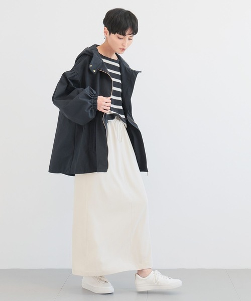 BARNYARDSTORM◆セーター(厚手)/1/ウール/WHT/ボーダー 再入荷】ボーダーペーパーニット / ハンドウォッシャブル