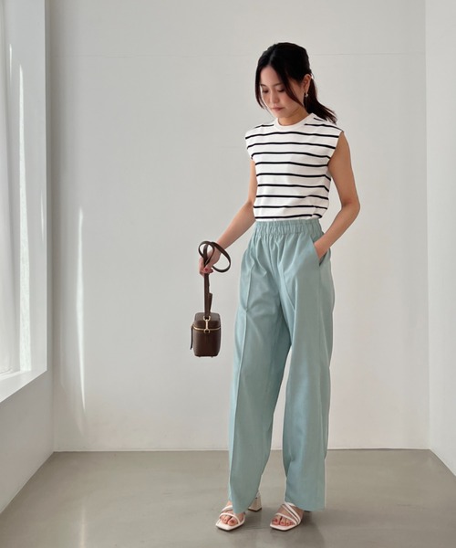 MISCH MASCH(ミッシュマッシュ)の「一部店舗限定 センタープレスイージーパンツ(その他パンツ・レディース・ベージュ/ブルー/グレー・S/M)」の9枚目の写真