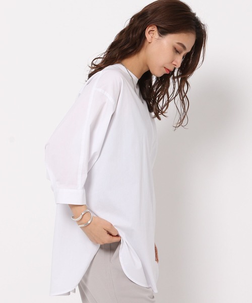 HEREIAM（ヘレイアム）の「【HEREIAM】2WAYドルマンブラウス（シャツ/ブラウス・レディース・ネイビー/ホワイト/ライトブルー・FREE）」の21枚目の写真