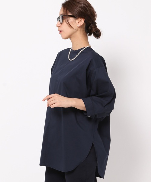 HEREIAM（ヘレイアム）の「【HEREIAM】2WAYドルマンブラウス（シャツ/ブラウス・レディース・ネイビー/ホワイト/ライトブルー・FREE）」の18枚目の写真