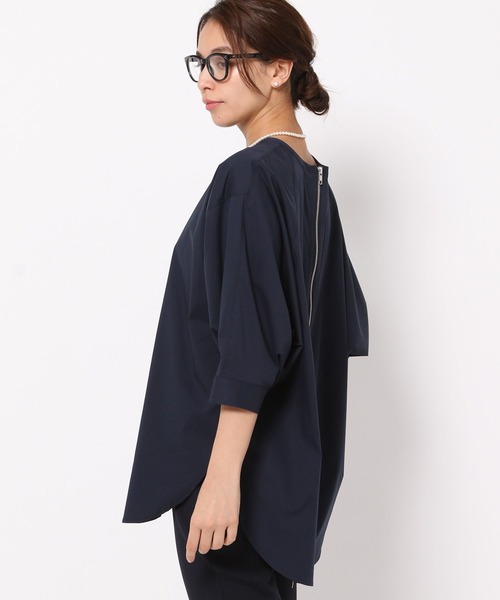 HEREIAM（ヘレイアム）の「【HEREIAM】2WAYドルマンブラウス（シャツ/ブラウス・レディース・ネイビー/ホワイト/ライトブルー・FREE）」の19枚目の写真