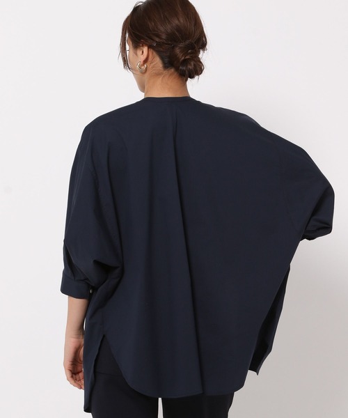 HEREIAM（ヘレイアム）の「【HEREIAM】2WAYドルマンブラウス（シャツ/ブラウス・レディース・ネイビー/ホワイト/ライトブルー・FREE）」の10枚目の写真