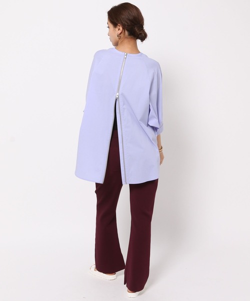 HEREIAM（ヘレイアム）の「【HEREIAM】2WAYドルマンブラウス（シャツ/ブラウス・レディース・ネイビー/ホワイト/ライトブルー・FREE）」の4枚目の写真